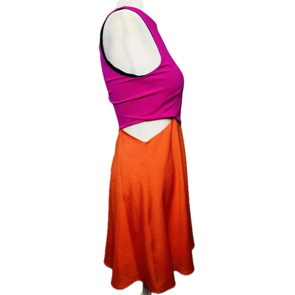 Donna Mizani Colorblock Cutout Dress - Size XS - Picture 6 of 9